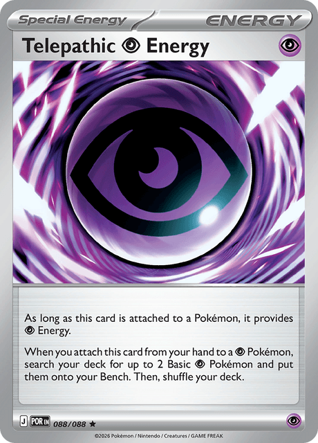 rare pokemon cards energy Telepathic Psychic Energy - 088/088