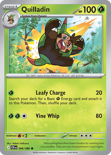 Quilladin - 006/086 - Reverse Holo