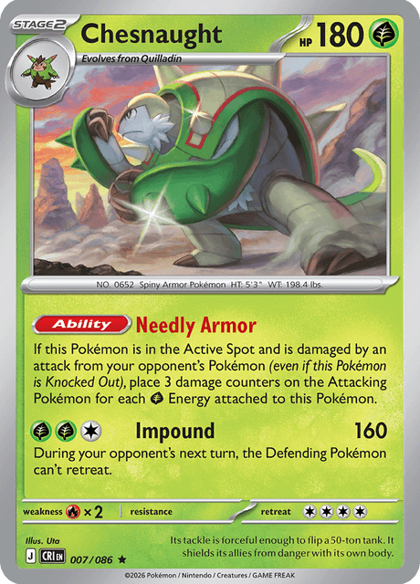 Chesnaught - 007/086 - Rare