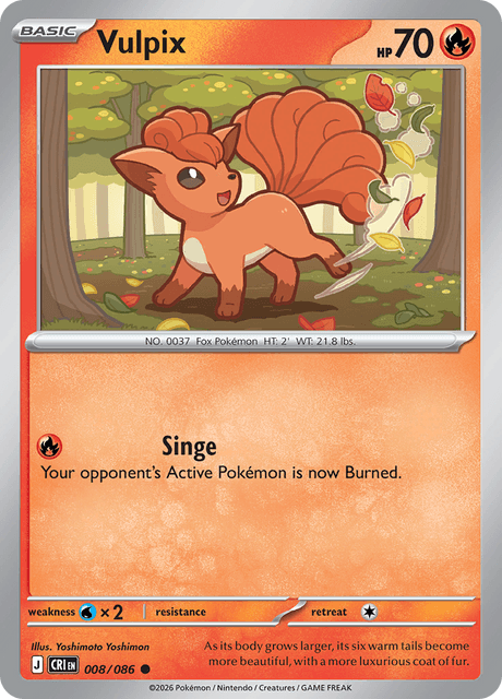 Vulpix - 008/086 - Reverse Holo