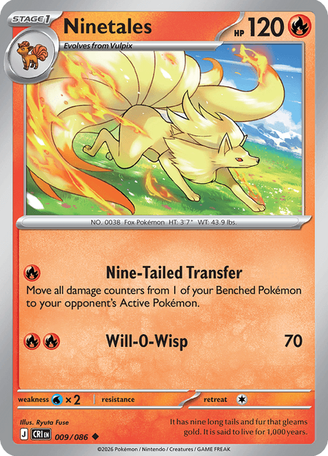 Ninetales - 009/086 - Uncommon