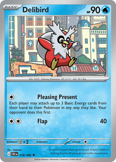 Delibird - 018/086 - Reverse Holo