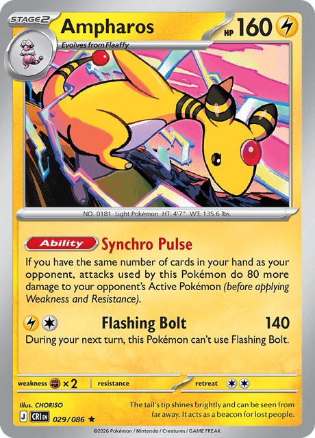 Ampharos - 029/086 - Reverse Holo