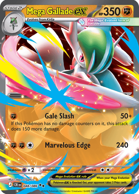 Mega Gallade ex - 048/086 - Double Rare