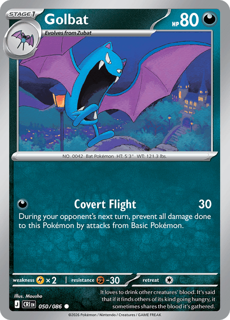Golbat - 050/086 - Reverse Holo