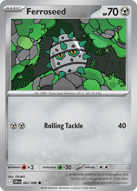 Ferroseed - 062/086 - Reverse Holo