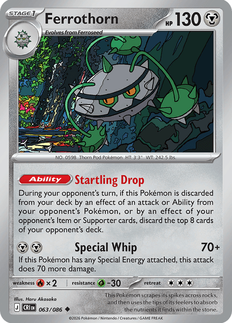 Ferrothorn - 063/086 - Uncommon