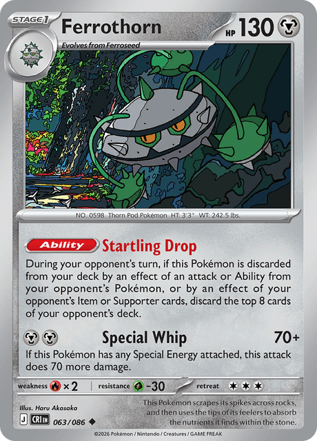 Ferrothorn - 063/086 - Reverse Holo