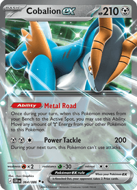 Cobalion ex - 064/086 - Double Rare