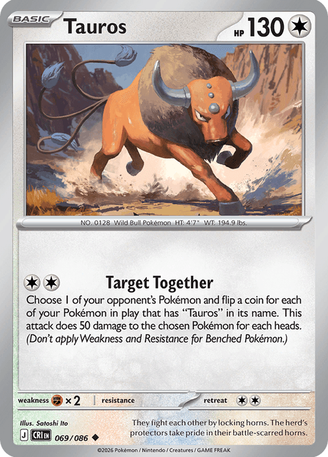 Tauros - 069/086 - Uncommon
