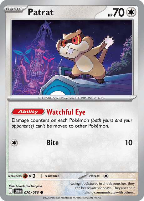 Patrat - 070/086 - Reverse Holo
