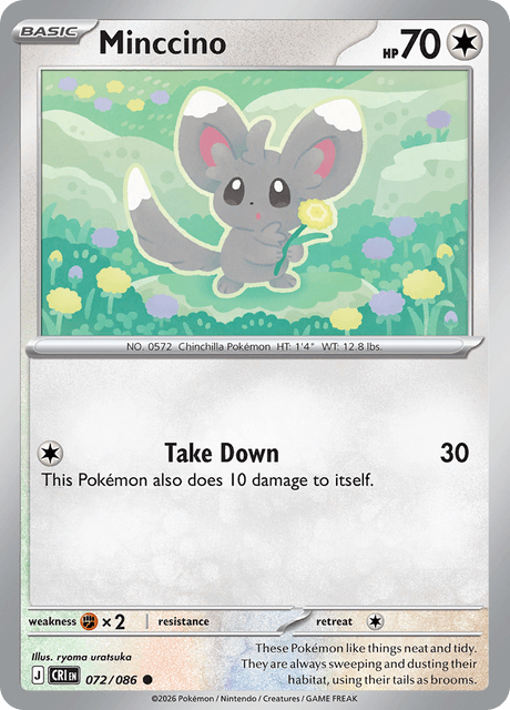 Minccino - 072/086 - Reverse Holo