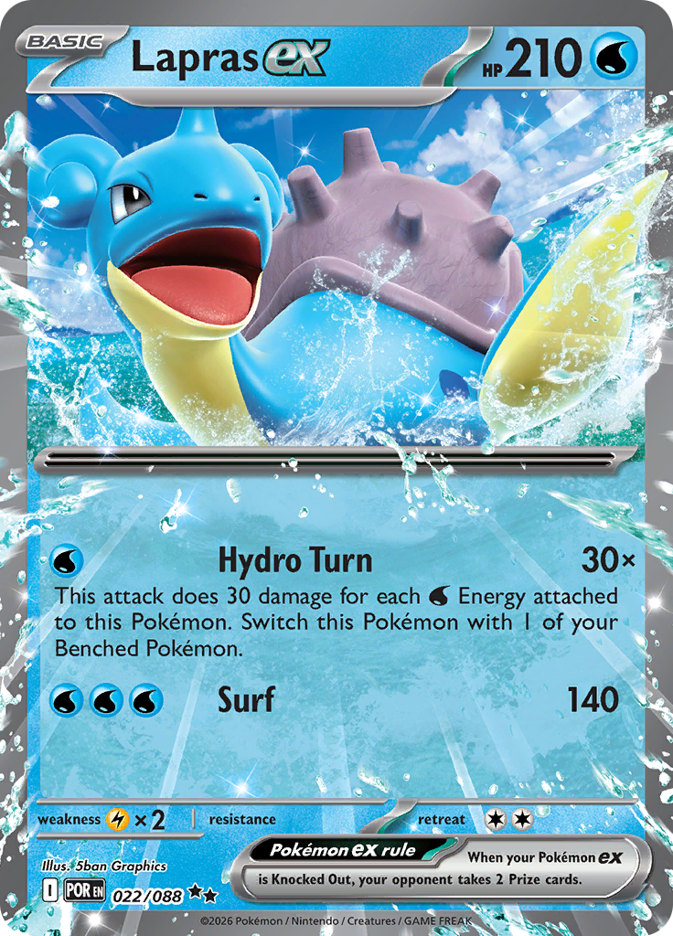Lapras ex - 022/088 - Double Rare