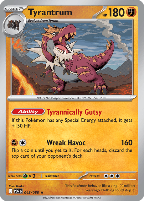 Tyrantrum - 045/088 - Rare